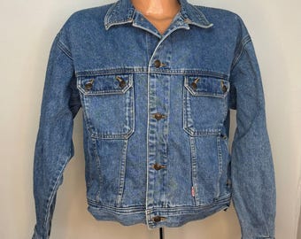 Vintage 1980s/90s Denim Jacket, French Connection Size Medium, Blue Jean