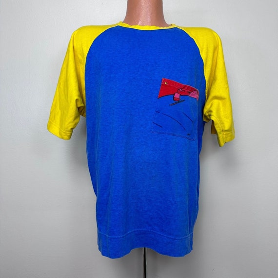 トップス 90s Vintage Peter Max Super Bowl Tshirt Vintage Peter Max Super Bowl Tshirt Signed First Year As