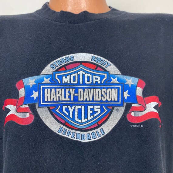 Vintage 1990s Harley Davidson Motorcycles T-Shirt… - image 2