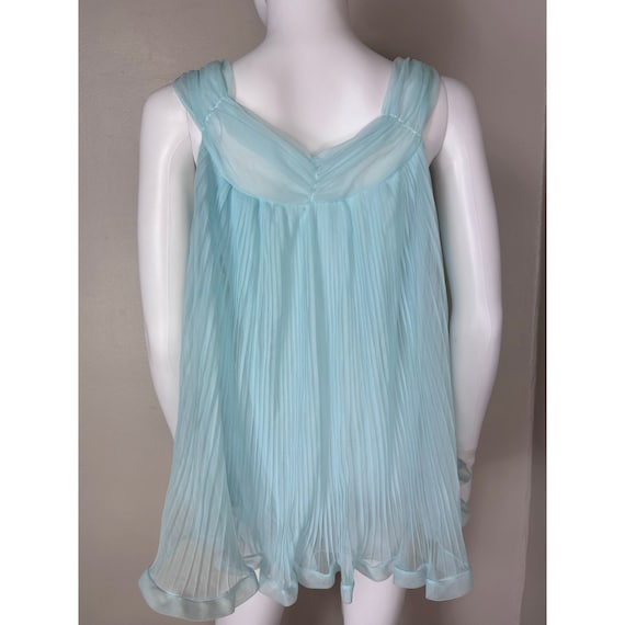 Vintage 1950s/1960s Evette Pleated Babydoll Night… - image 3