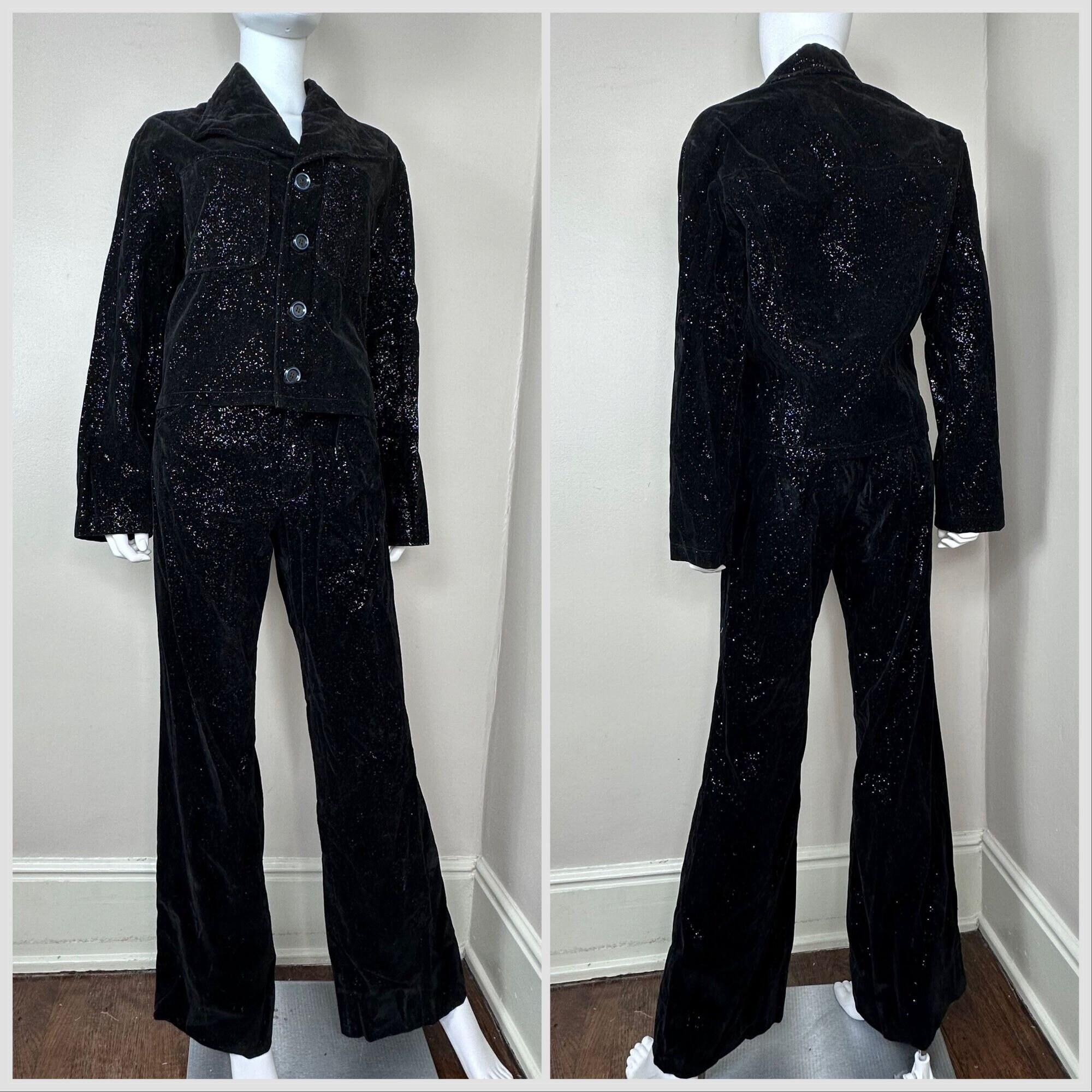 Black Velvet Suit Etsy Canada