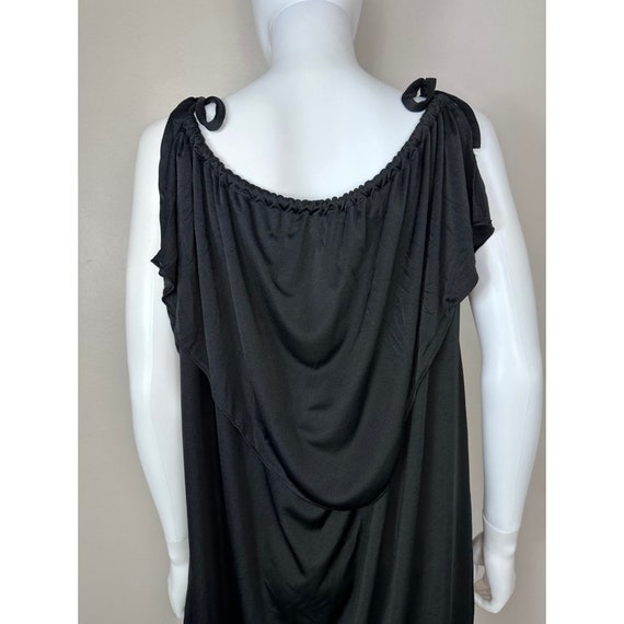 Vintage 1970s Grecian Inspired Black Maxi Dress, … - image 5