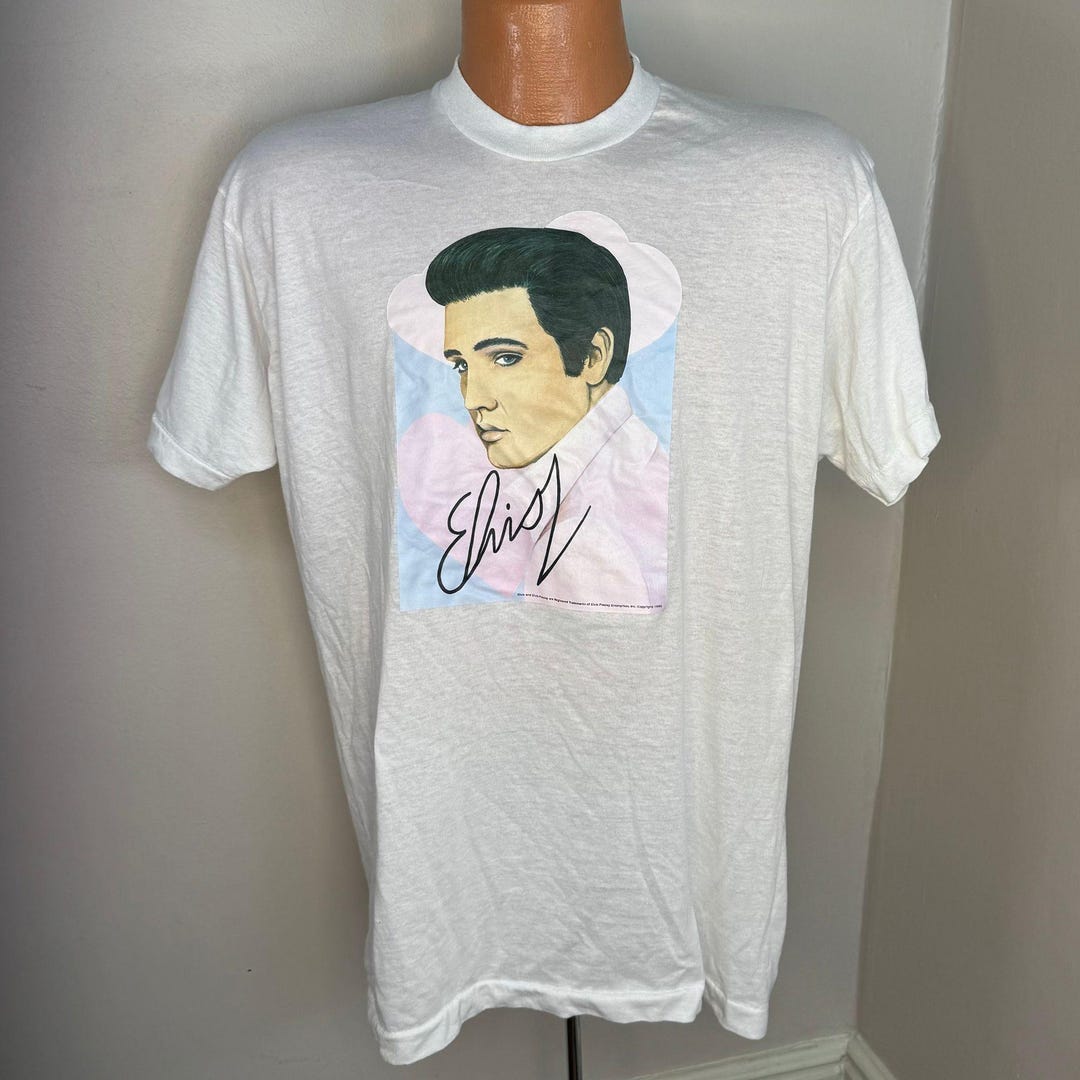 80s USA製 SOF TEE Elvis Presley XL Vintage 1980s/90s Elvis Presley T-shirt, Screen Stars Size XL, Fan