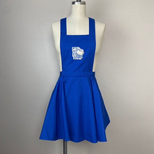 Vintage 1960s Memphis State University Cheerleader Jumper and Bloomer Shorts, Size XS/S, MSU Tigers