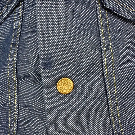 Vintage 1970s Kids Blue Jean Denim Jacket Size 6/7 - image 7
