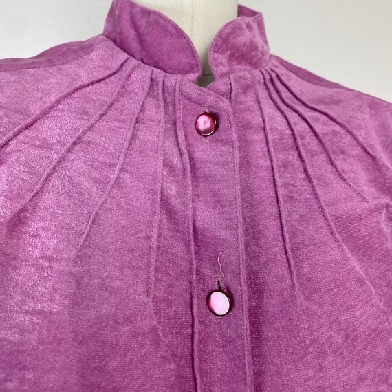 Vintage 1980s Lavender Velveteen Jacket, Pablo Co… - image 2