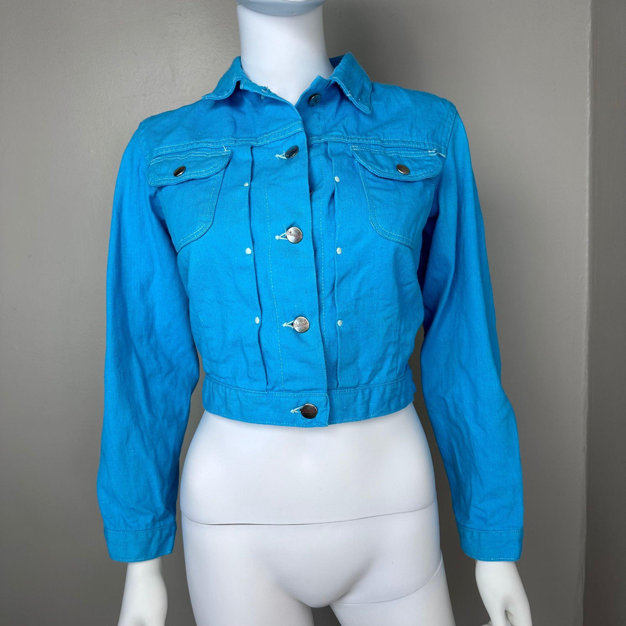 Vintage 1950s Wrangler 11MJZ Size 14 Kids Denim Jacket Made