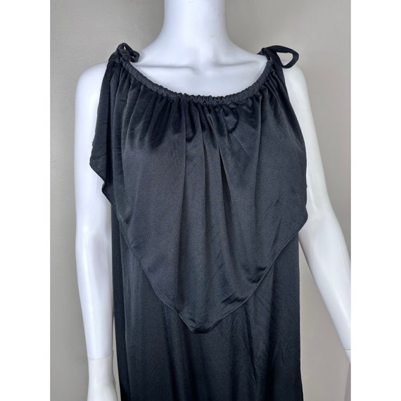 Vintage 1970s Grecian Inspired Black Maxi Dress, … - image 2