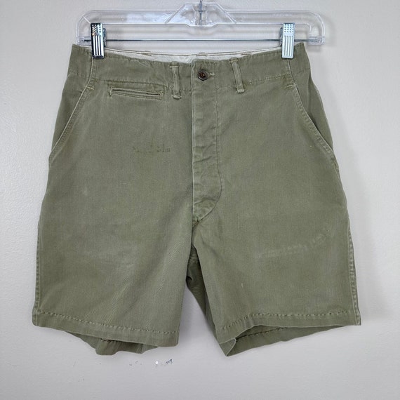 Vintage 1940s/50s Boy Scouts Twill Uniform Shorts… - image 1