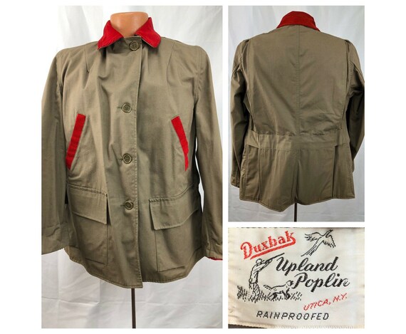 Vintage 1940s Women’s DUXBAK Hunting Jacket, Uplan