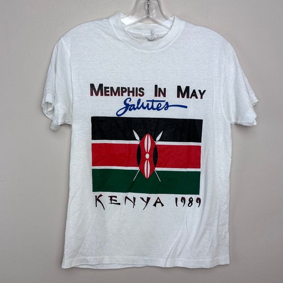 Vintage 1980s Memphis in May Salutes Kenya 1989 T-