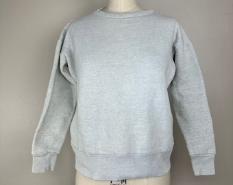 Vintage 1950s/60s Heathered Grey Blank Sweatshirt, Vee Kay, Size Small