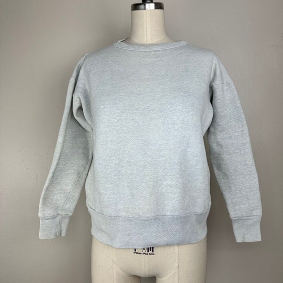 Vintage 1950s/60s Heathered Grey Blank Sweatshirt,