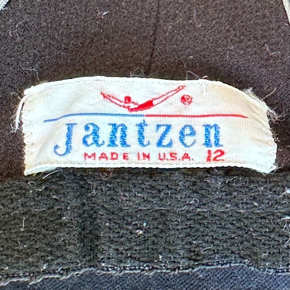 Vintage 1960s Black Jantzen Swimsuit, Size Small-… - image 3