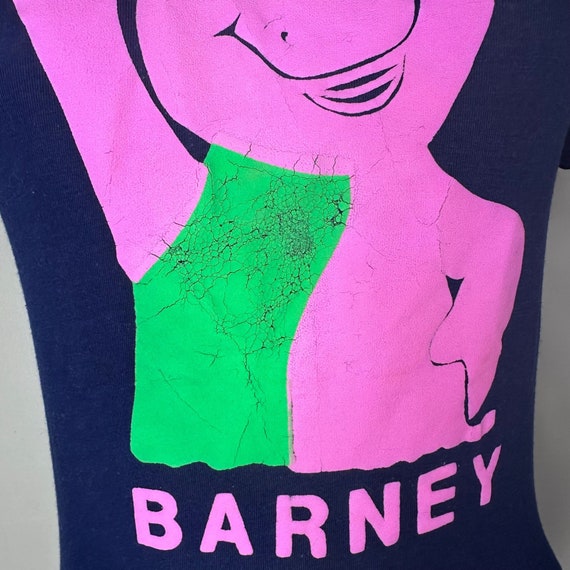 Vintage 1990s Barney the Dinosaur T-shirt, BTU Size X-small