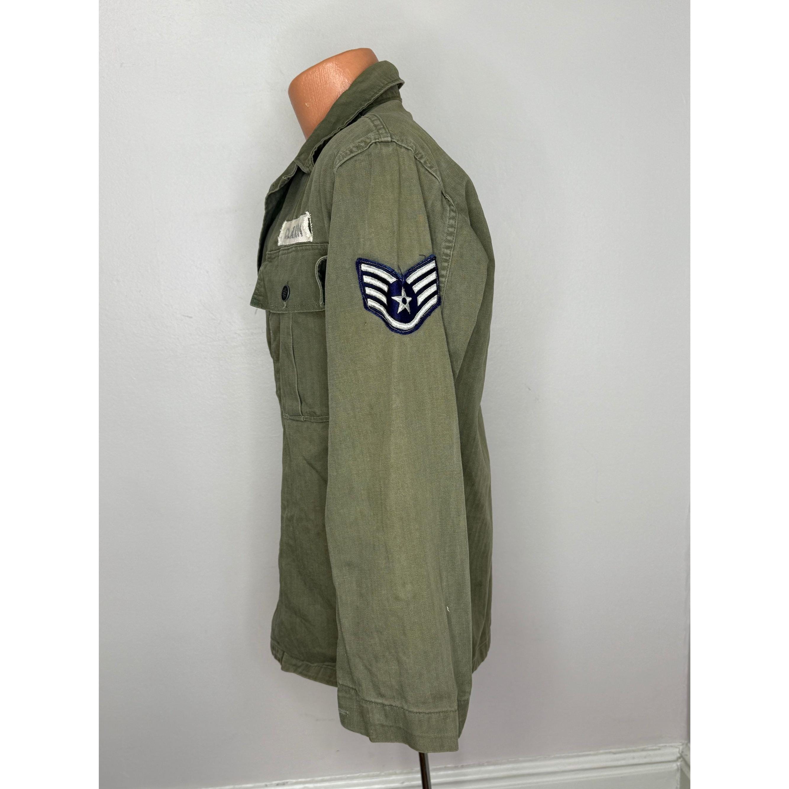Vintage 1940s/50s US Air Force HBT Jacket, Herringbone Twill, 13