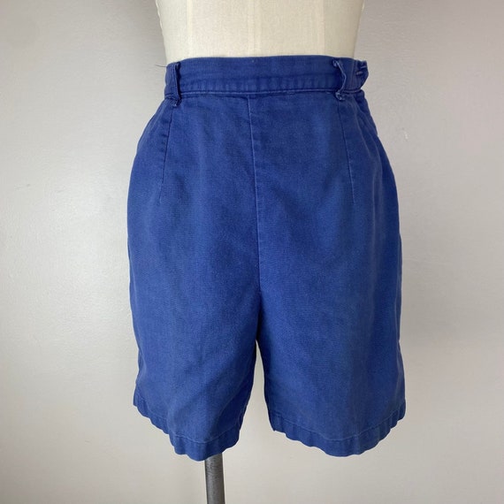 Vintage 1950s Blue Bell High Waisted Side Zip Sho… - image 1