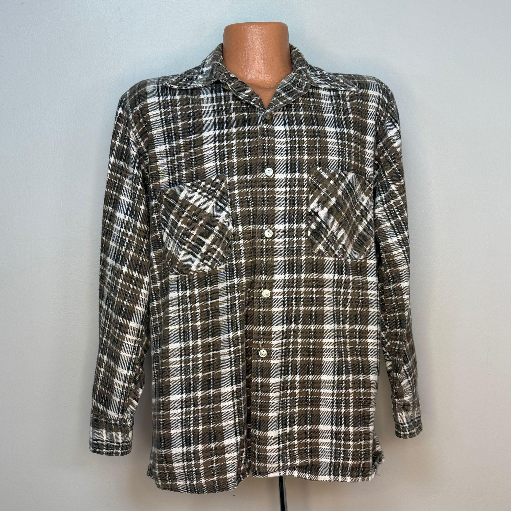 70's Sears Flannel - Etsy 70's Sears Flannel - Etsy