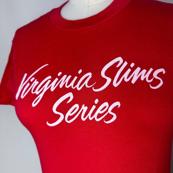 Vintage 1980s Virginia Slims Series T-Shirt, Tenn… - image 2