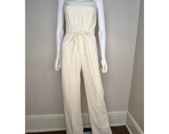 Combinaison sans manches crème vintage des années 1970, Jerell of Texas taille XS