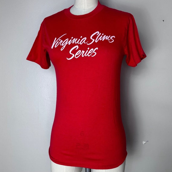 Vintage 1980s Virginia Slims Series T-Shirt, Tenn… - image 1