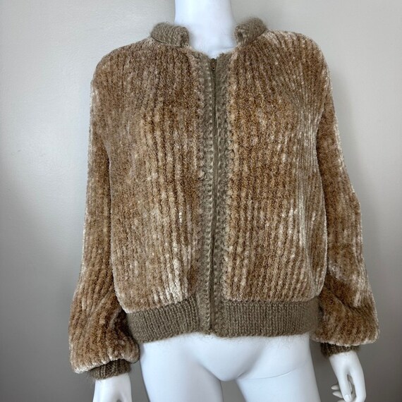 Vintage handmade chenille jacket Gem