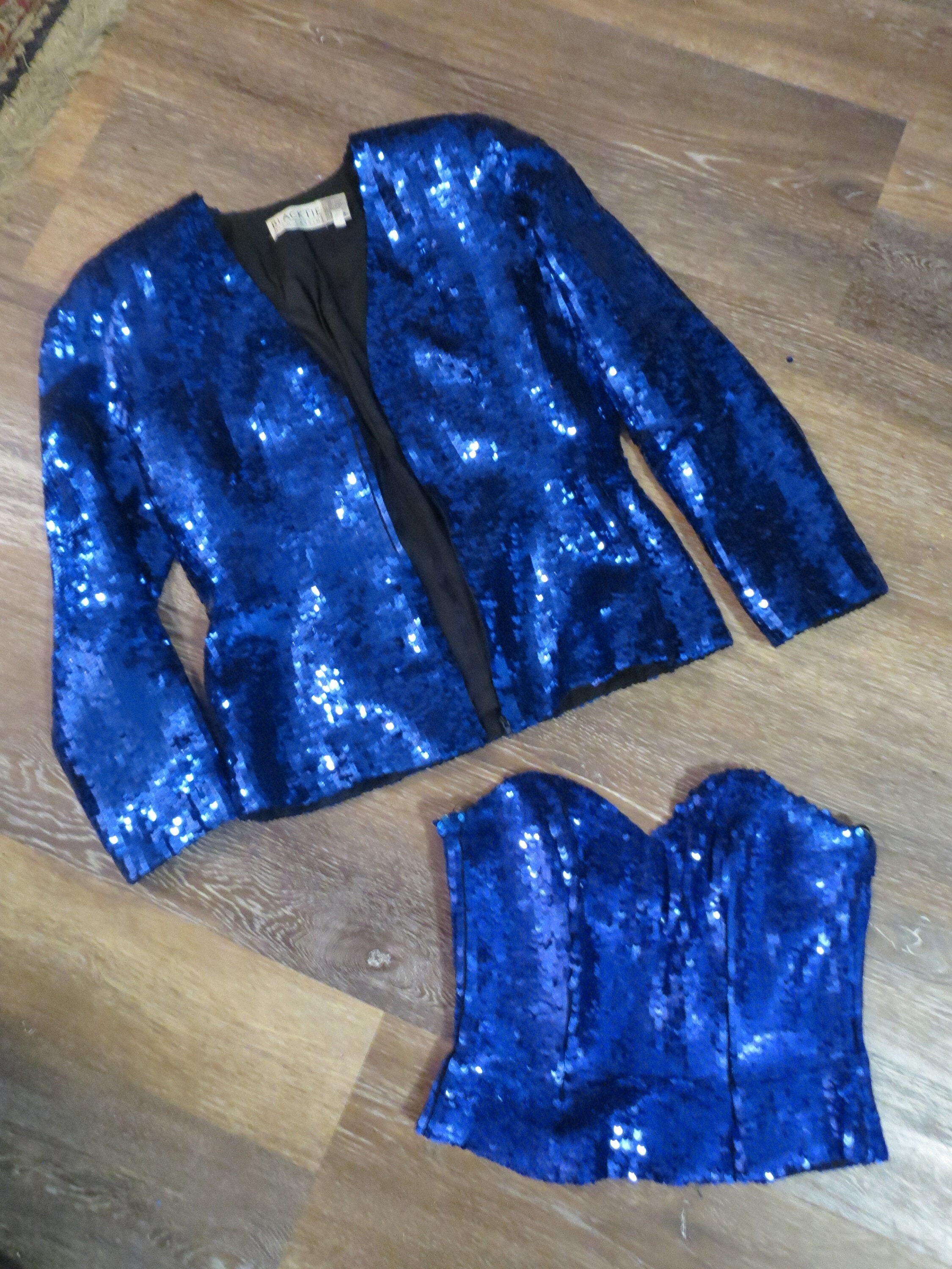 Royal blue shop sequin jacket