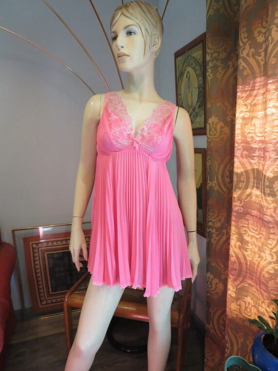 Vintage Cinema Etoile Seductivewear Pink Nightie … - image 6