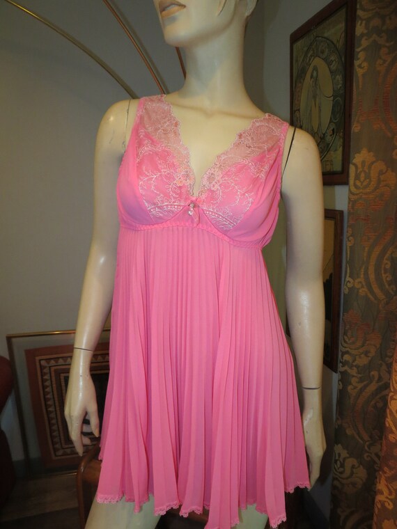 Vintage Cinema Etoile Seductivewear Pink Nightie … - image 3