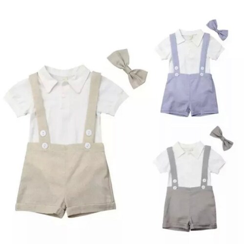 Baby Boys Toddlers Bow Tie Page Boy 4 Piece Suit Outfit Etsy UK