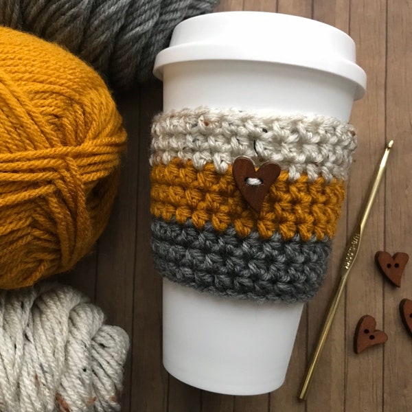 Crochet Coffee Cup Cozy, Tea Cup Cozy, Iced Coffee Cup Cozy, Reusable To Go Cup Sleeve, Cold Drink Sleeve, Coffee Cup Sleeve, Beverage Cozy