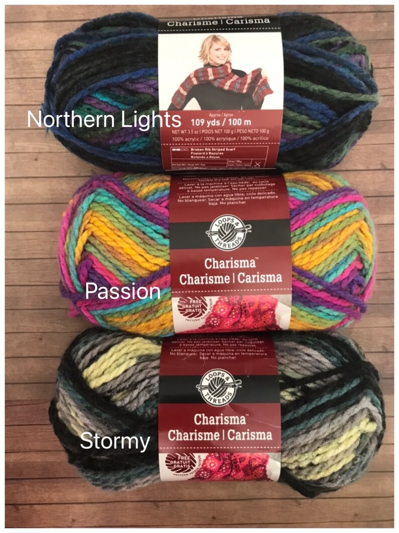 Charisma Yarn Multicolour by Loops and Threads Crochet Etsy