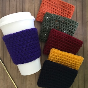 Crochet Coffee Cup Cozy, Tea Cup Cozy, Iced Coffee Cup Cozy, Reusable To Go Cup Sleeve, Cold Drink Sleeve, Coffee Cup Sleeve, Beverage Cozy