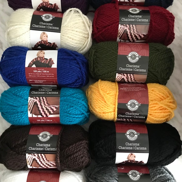 Charisma Yarn Solid Colours by Loops and Threads Crochet Knitting Supplies - DESTASH