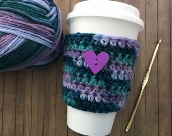 Crochet Coffee Cup Cozy, Tea Cup Cozy, Iced Coffee Cup Cozy, Reusable To Go Cup Sleeve, Cold Drink Sleeve, Coffee Cup Sleeve, Beverage Cozy