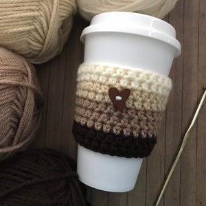 Crochet Coffee Cup Cozy, Tea Cup Cozy, Iced Coffee Cup Cozy, Reusable To Go Cup Sleeve, Cold Drink Sleeve, Coffee Cup Sleeve, Beverage Cozy