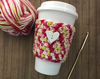 Crochet Coffee Cup Cozy, Tea Cup Cozy, Iced Coffee Cup Cozy, Reusable To Go Cup Sleeve, Cold Drink Sleeve, Coffee Cup Sleeve, Beverage Cozy