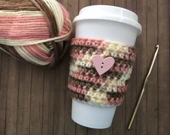 Crochet Coffee Cup Cozy, Tea Cup Cozy, Iced Coffee Cup Cozy, Reusable To Go Cup Sleeve, Cold Drink Sleeve, Coffee Cup Sleeve, Beverage Cozy
