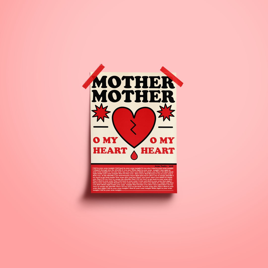 Mother Mother Poster ***7.5x10.5 in