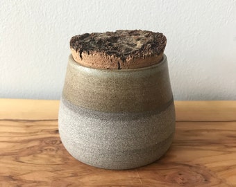 Tree Bark Storage Jar