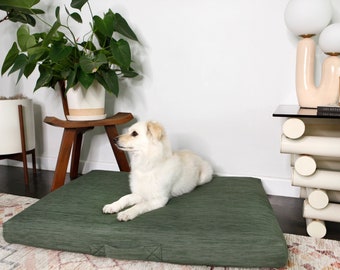 Modern Sage Orthopedic Dog Bed, Machine Washable Cover