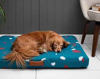 Orthopedic pet bed, terrazzo dog bed, Medium dog bed, Cat Bed, Extra Large Dog Bed, Dog Lounge, dog crate bedding, pet mattress