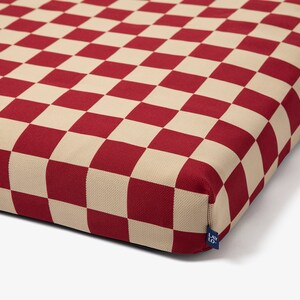 Checker Pattern Orthopedic Dog Bed with Portable Handle image 2