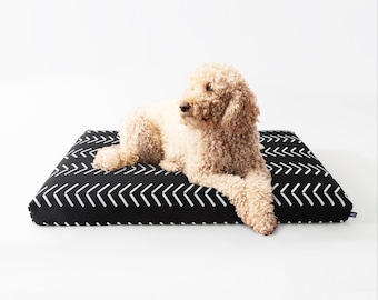 Modern Orthopedic Dog Bed, Washable Cover, Boho Pet Bedding
