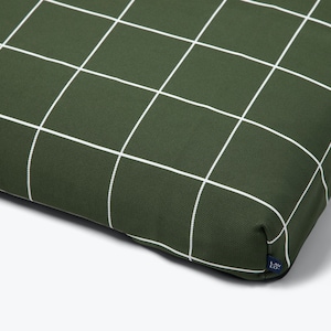 Minimalist modern dog bed, Orthopedic mattress, Washable Grid replacement cover with handle