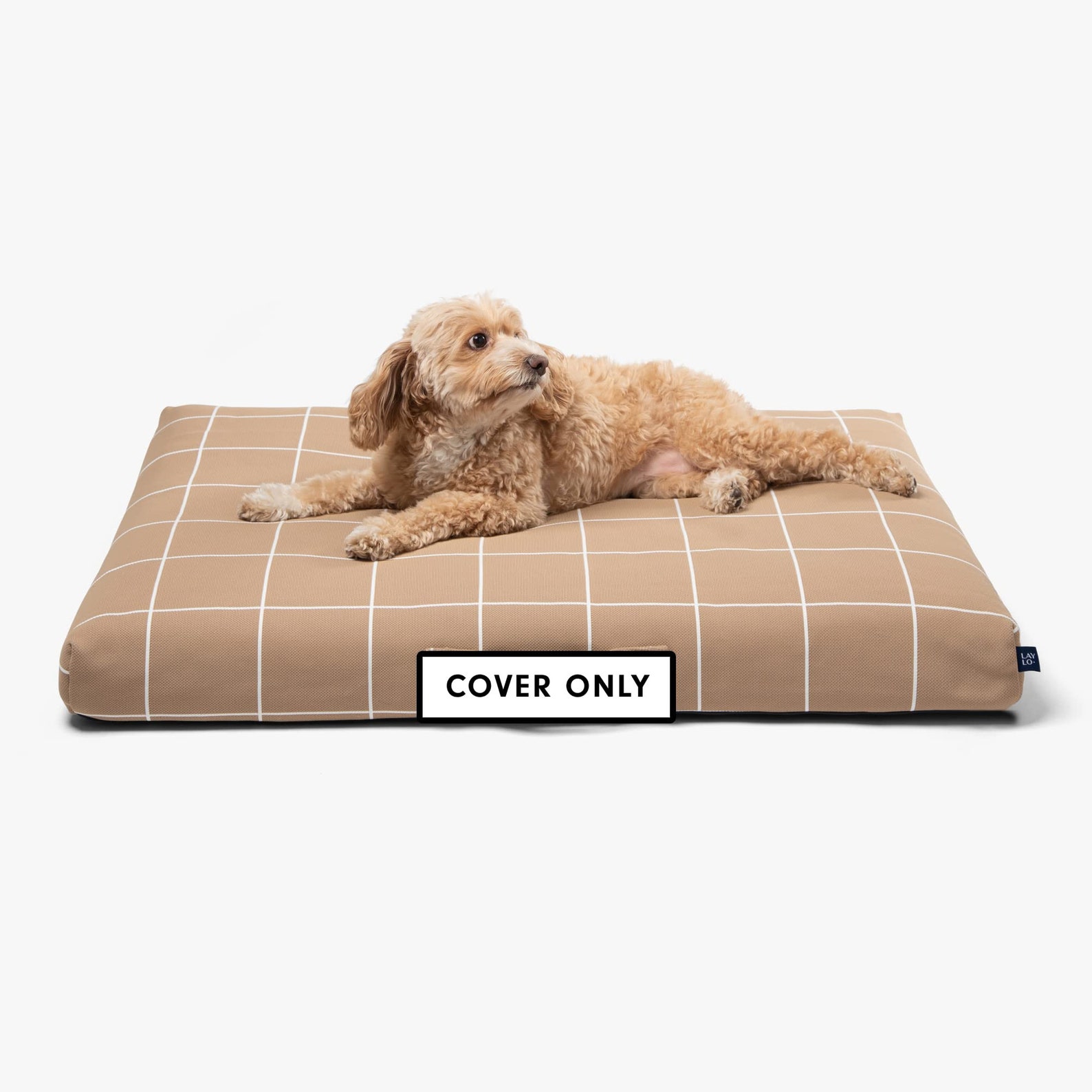 Minimalist Modern Dog Bed Duvet Cover Tan Grid Replacement Etsy