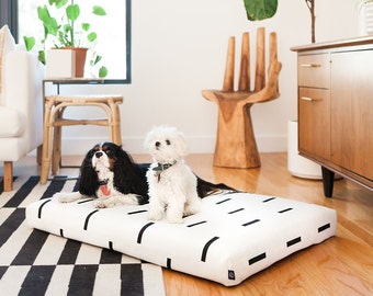 Modern Orthopedic Dog Bed, Laylo Dog Bed, Large Mudcloth dog bed