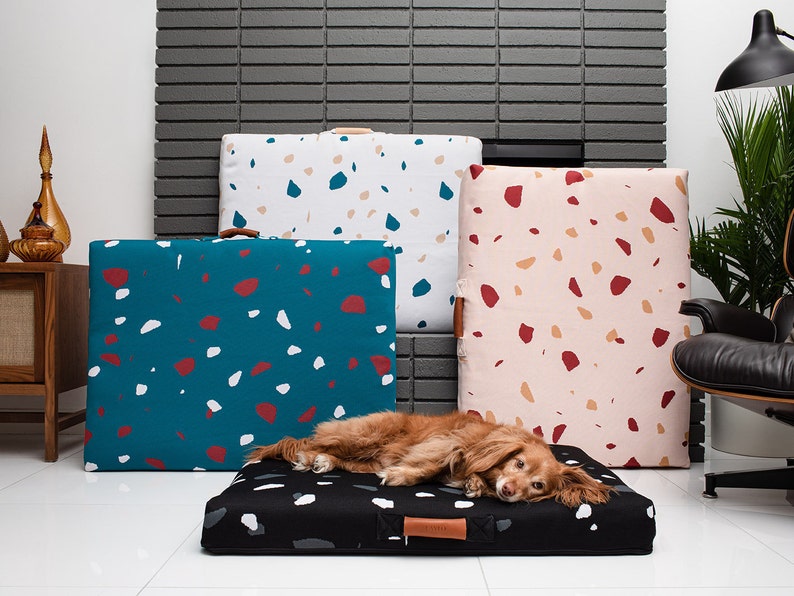Modern Orthopedic Dog Bed, Laylo Terrazzo Dog bed, Large Dog Bed