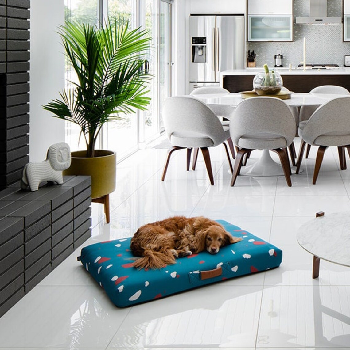 Midcentury Modern Dog Bed Duvet Cover Washable Replacement Etsy