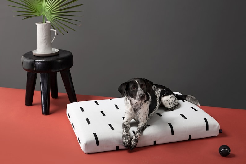 Modern Orthopedic Dog Bed, Laylo Boho Dog Bed, Large Mudcloth dog bed